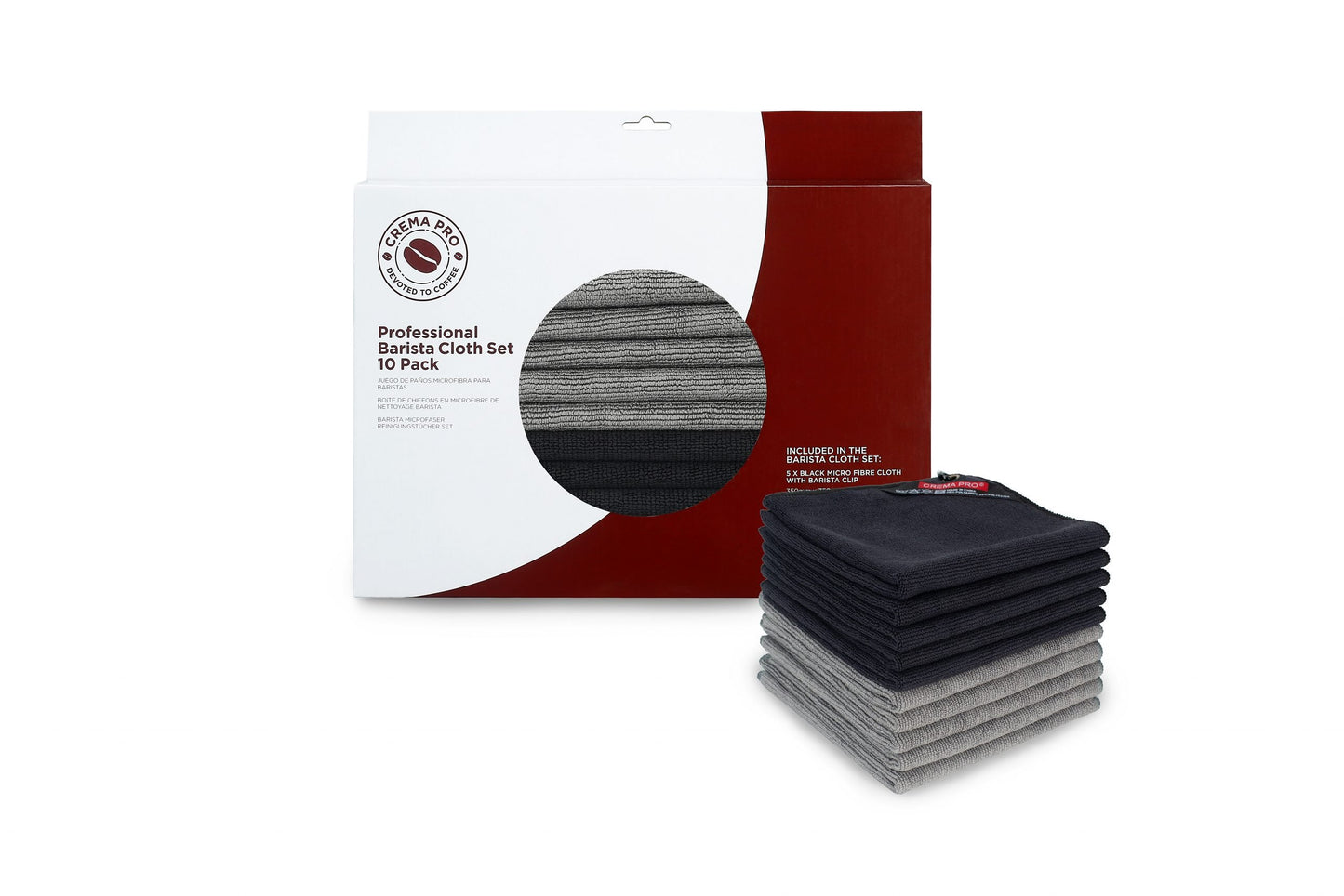 Professional Barista Micro Cloth Set 10Pack