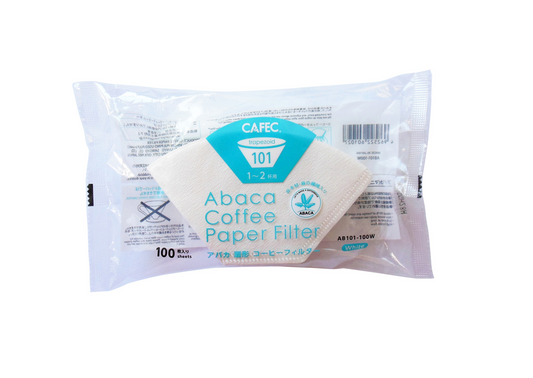 Abaca trapezoid paper filter for 1 2 cups